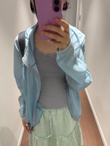 Block layer windbreaker (5color)