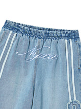 バスケットボールデニムハーフパンツ  (LIGHT BLUE)