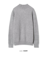Washable Hacci Half Turtleneck Knit (7 Colors, L / XL)