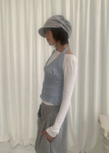 COTTON SHIRRING CAP