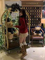 Brill Fur Platform Sole Ugg Long Boots