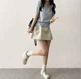 Lipo Pintuck Belt Set Banding Miniskirt