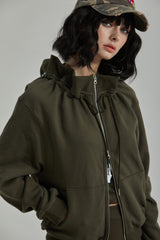 LEADER ZIP-UP -KHAKI
