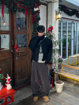 Aki Wool Collar Warmer Winter Blouson (2 Colors)