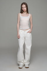 Doubles soft layered camisole top, Pink