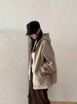 Cutter Cotton Hood Bomber Jacket