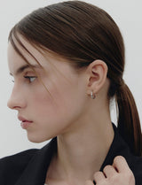 26SS★ Precise (W) Hoop Earrings S