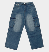St. Parachute Cargo Wide Denim Pants