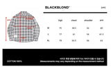BBDエンシェントロゴピアシングチェックシャツ (Black)