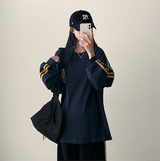 Football Two-Line Loose Fit Sweatshirt