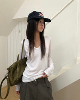 [ORIGINAL] ニモ Vネック ロングスリーブ Tシャツ