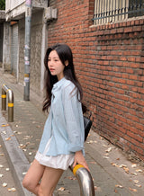#YP Stripe Loose Fit Shirt (3color)