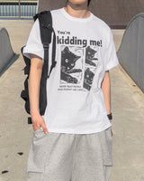 KIDDING CAT PRINTING SHORT-SLEEVE T-SHIRT