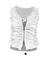 Crescent Frill Sleeveless Top