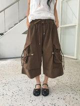 [unisex] ナホリ スナップ ストリング バミューダ バンディングパンツ