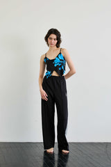 FLUTTER TOP / BLUE