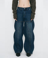 WAVE DENIM PANTS