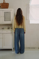 Mild denim pants