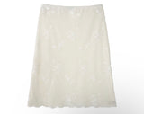 [ antique ] loev flower see-through midi sk