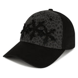 LEOPARD CROSS STAR CAP