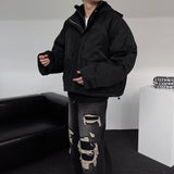 ECT Cropped Hooded Shell Parka (2 colors)