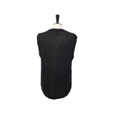 Black Crocher Knit Vest