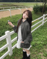 Washing short pigment jacket