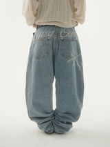 Felid handle denim pants -3C