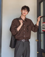 Konen Cotton Basic Long Sleeve Shirt