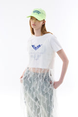A RIBBON LAYERED ONE-PIECE / WHITE