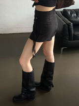 Stripe strap pants