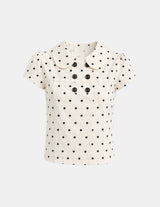 Baby Collar Dot Blouse
