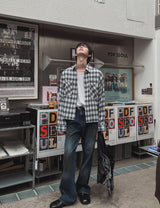 Yuki チェッククロップシャツ