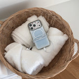 blue silver MagSafe bumper case