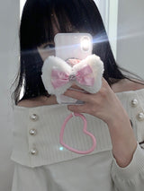 heart lace phone case - hard