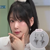 [少女時代 テヨン Piercing] ラブ プラネット ハギーズ ピアス - Silver Color