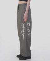 THUNDER EMBROIDERY LOGO STRING NYRON PANTS 