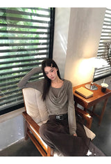 コージーソフトシャーリング長袖Tシャツ