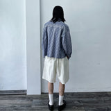 Ripple Texture Stripe Shirt