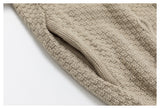 Vintage Knit Balaclava Hood Cardigan Set