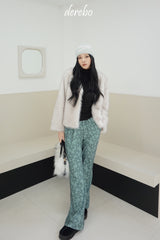Snow White No Collar Fur Jacket