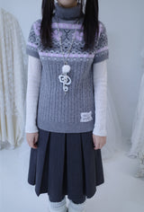 Bor nordic short-sleeve knit