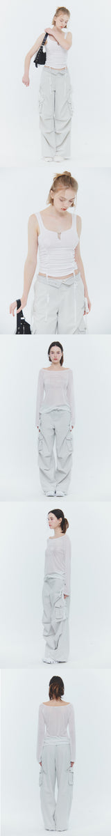 サラカーゴパンツ light grey