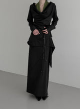 Ab Cowl Neck Blouse