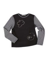 ニードルワークロングスリーブT (BLACK)