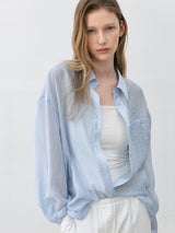 (BL-4325)ESSENTIAL STRIPE LOOSE FIT SHIRT