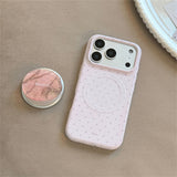 ラクシャリーストーンパターンマグネティックiphoneケース