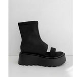 スパンアンクルヒップサンダル (BLACK)