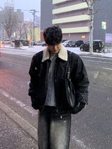ニールブラックアンドブルーワイドパンツ