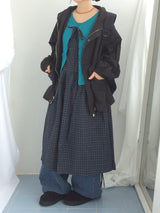 ビンテージモリチェッカードドレス